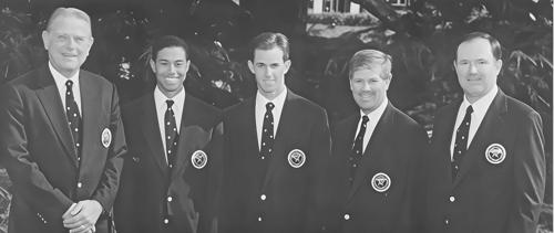 Grant Spaeth, Tiger Woods, Todd Demsey, John Harris, Allen Doyle